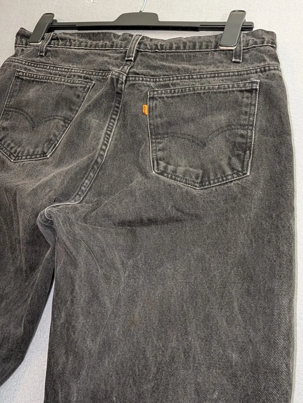 VINTAGE 90’s Levi's Orange Tab Jeans Mens 38x30 Black 40550 4155 Black Dark Wash